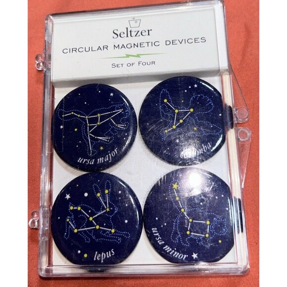 Seltzer Magnet Set Refrigerator Constellations Astronomy Astronomers Magnets 4 - Picture 1 of 3